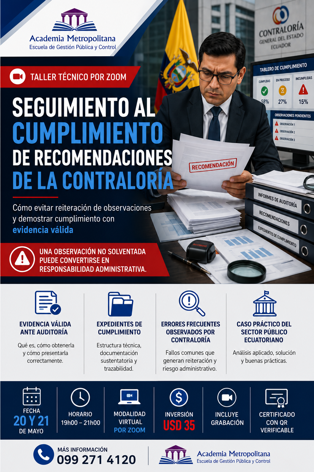 SEGUIMIENTO AL CUMPLIMIENTO DE RECOMENDACIONES DE LA CONTRALORÍA